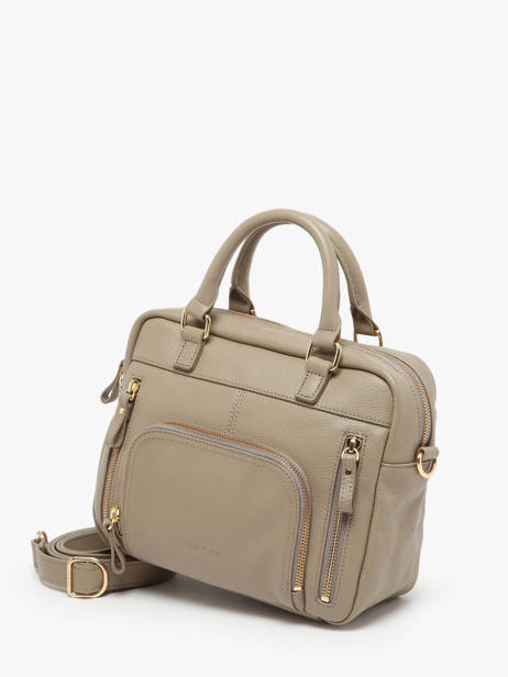 Sac Bandoulière Baby Macy Cuir Nat et nin Beige vintage BABYMACY vue secondaire 2