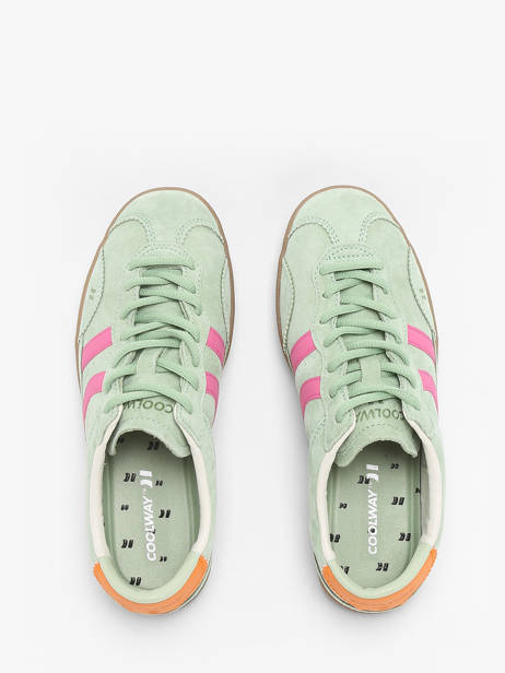 Sneakers Kizuna En Cuir Coolway Vert accessoires 7603168 vue secondaire 4