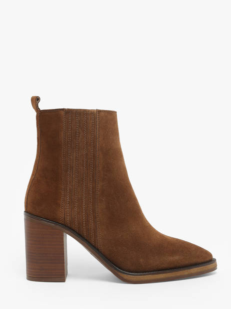 Bottines à Talon Camden En Cuir Alpe Marron accessoires 52201101