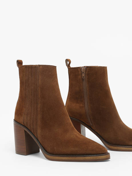 Bottines à Talon Camden En Cuir Alpe Marron accessoires 52201101 vue secondaire 2