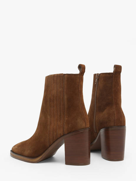Bottines à Talon Camden En Cuir Alpe Marron accessoires 52201101 vue secondaire 3