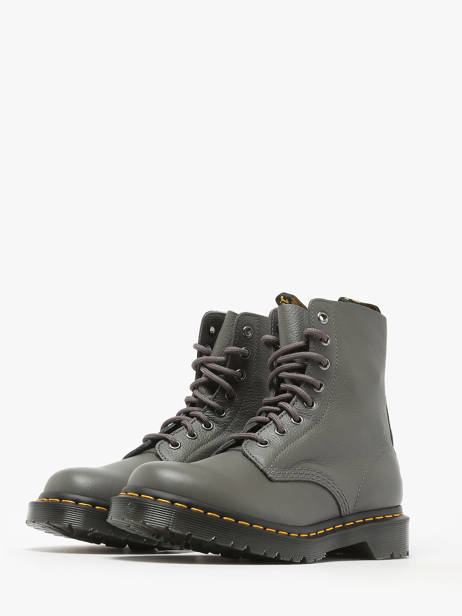 Boots 1460 Pascal In Leather Dr martens Gray accessoires 31693029 other view 2