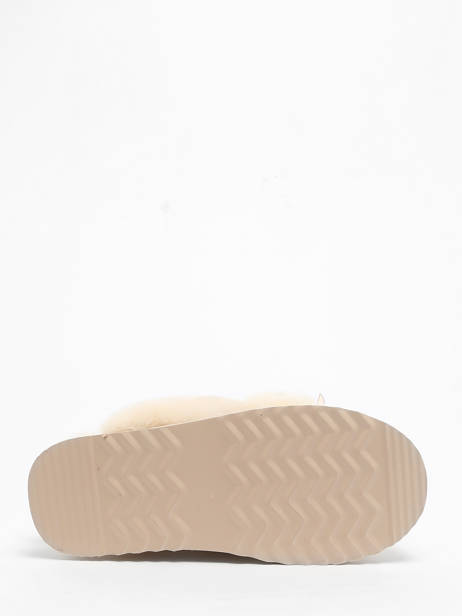 Chaussons En Cuir Nathan baume Beige accessoires 242N7501 vue secondaire 5
