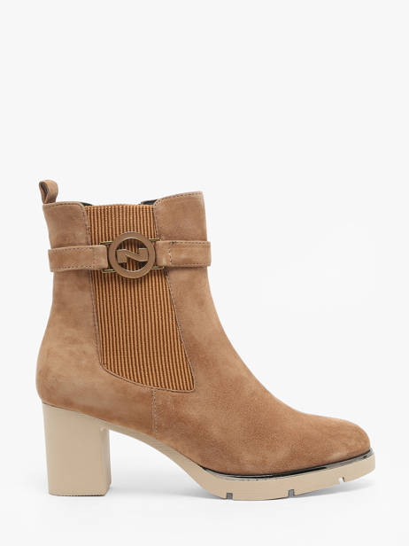 Heeled Boots In Leather Nathan baume Brown accessoires 242N3103