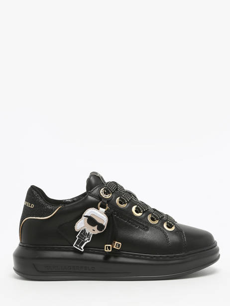 Sneakers Kapri Keychain In Leather Karl lagerfeld Black accessoires KL62574F