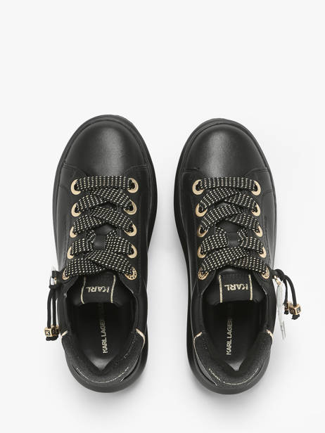 Sneakers Kapri Keychain In Leather Karl lagerfeld Black accessoires KL62574F other view 4