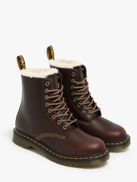 Boots 1460 Pascal Serena In Leather Dr martens Brown accessoires 32019777 other view 2