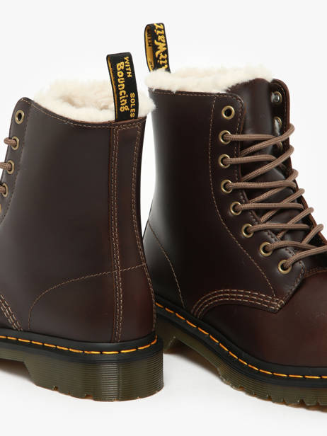 Boots 1460 Pascal Serena In Leather Dr martens Brown accessoires 32019777 other view 3