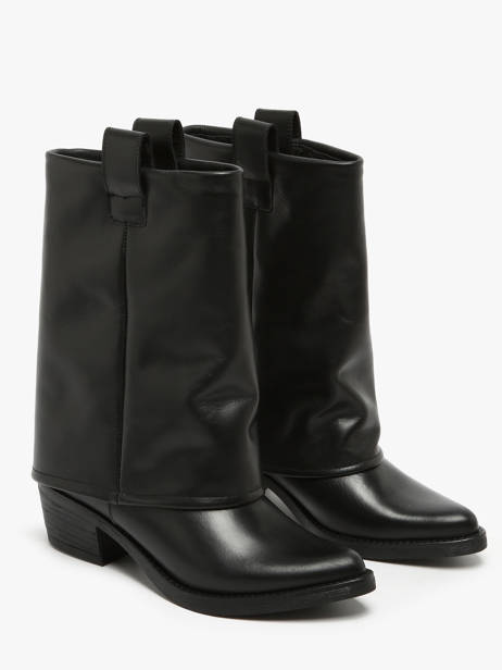 Santiago Boots In Leather We do Black accessoires CO99905 other view 2