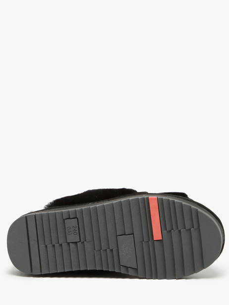 Chaussons En Cuir Nathan baume Noir accessoires 242N6102 vue secondaire 5