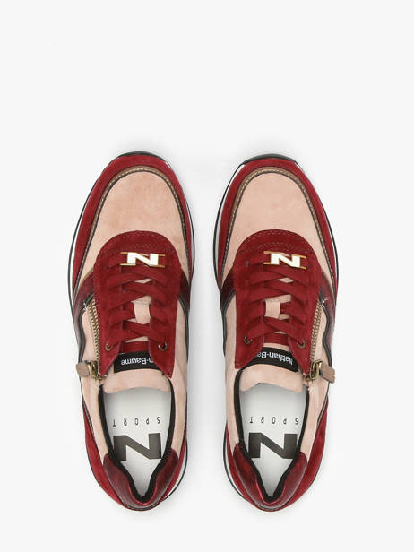 Sneakers In Leather Nathan baume Red accessoires 242S0103 other view 4