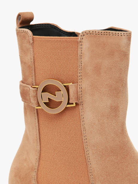 Boots In Leather Nathan baume Brown accessoires 242N1602 other view 3