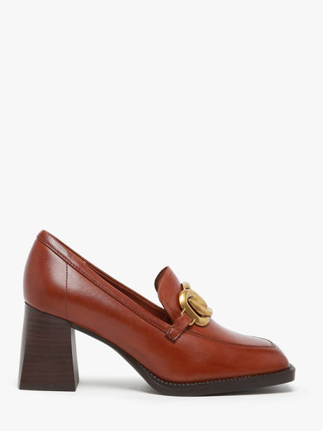 Moccasins In Leather Tamaris Brown accessoires 43