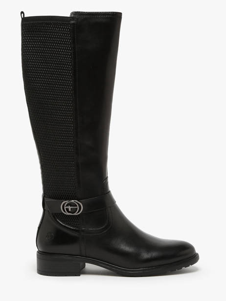 Riding Boots In Leather Tamaris Black accessoires 43