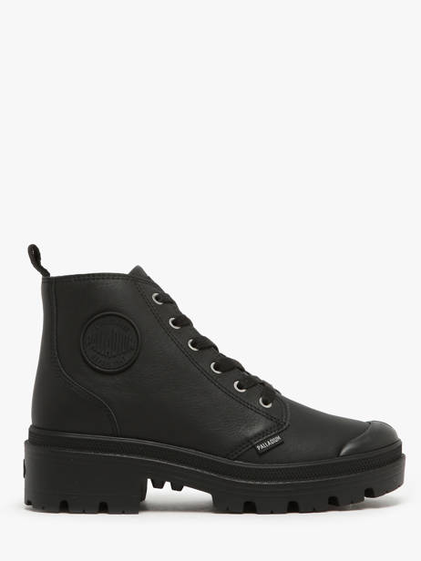 Boots Pallabase In Leather Palladium Black accessoires 96905001