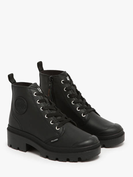Boots Pallabase In Leather Palladium Black accessoires 96905001 other view 2