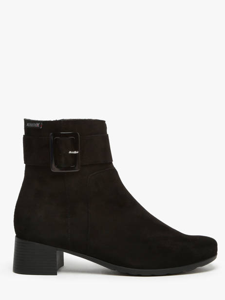 Boots Gianina In Leather Mephisto Black accessoires P5143176