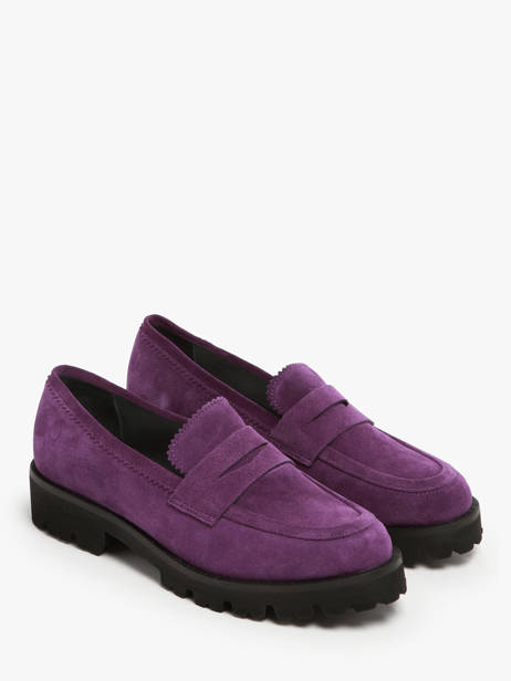 Moccasins In Leather Myma Violet accessoires 1 other view 2