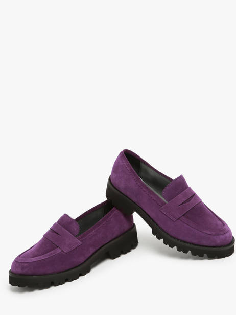Moccasins In Leather Myma Violet accessoires 1 other view 3