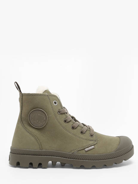 Boots Pampa Hi Zip In Leather Palladium Green accessoires 95982212