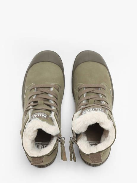 Boots Pampa Hi Zip In Leather Palladium Green accessoires 95982212 other view 4