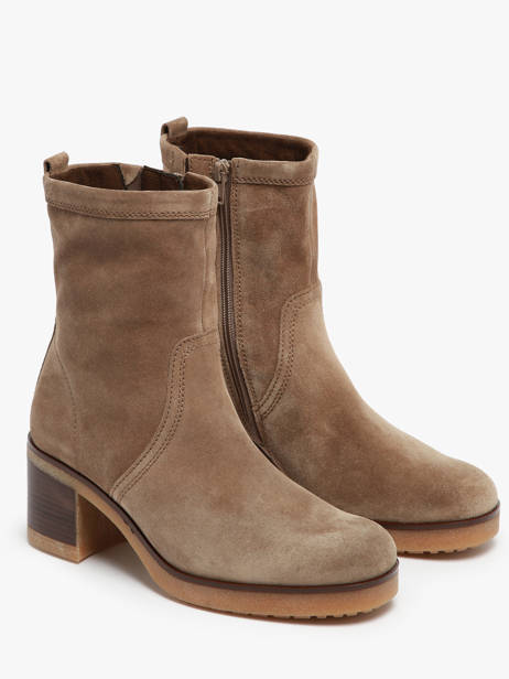 Heeled Boots In Leather Gabor Brown accessoires 34 other view 2