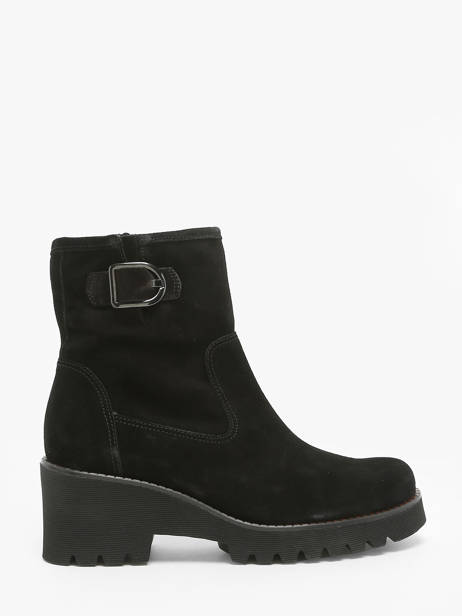 Boots In Leather Gabor Black accessoires 47