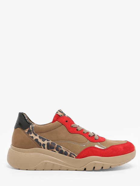 Sneakers In Leather Gabor Orange accessoires 13
