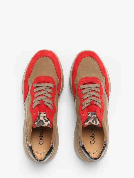 Sneakers In Leather Gabor Orange accessoires 13 other view 4