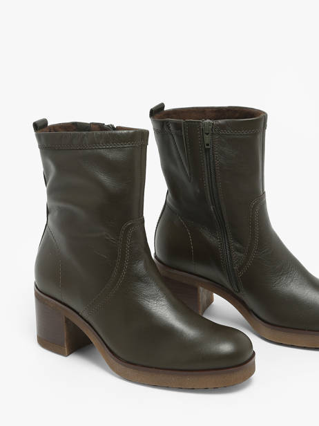 Bottines à Talon In Leather Gabor Green accessoires 53 other view 2