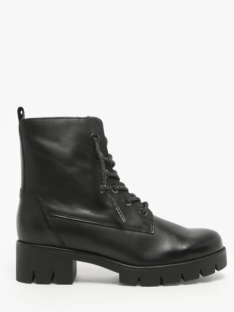 Bottines In Leather Gabor Black accessoires 37