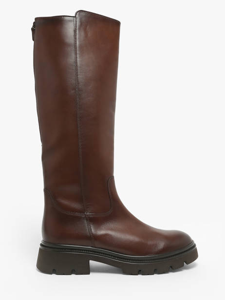 Boots In Leather Gabor Brown accessoires 24