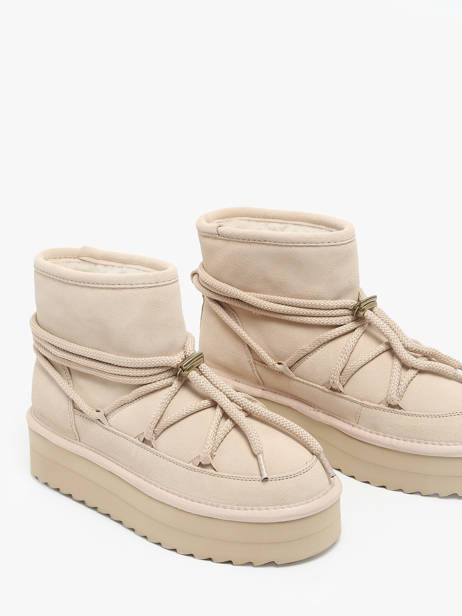Boots Platform Mountain Colors of california Beige accessoires CYWPLA12 other view 2