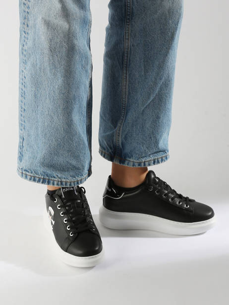 Sneakers Kapri Twin Nft En Cuir Karl lagerfeld Noir accessoires KL62524T vue secondaire 1