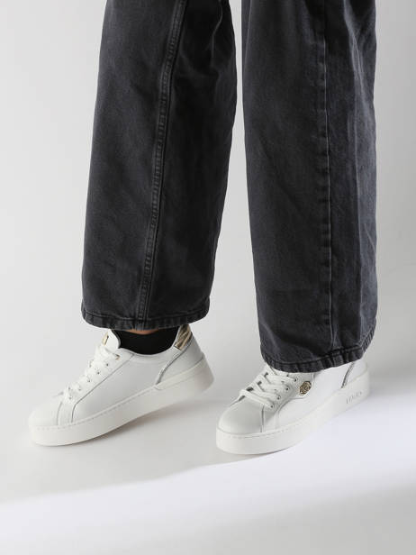 Sneakers Silvia 95 In Leather Liu jo White accessoires BF4021P0 other view 1