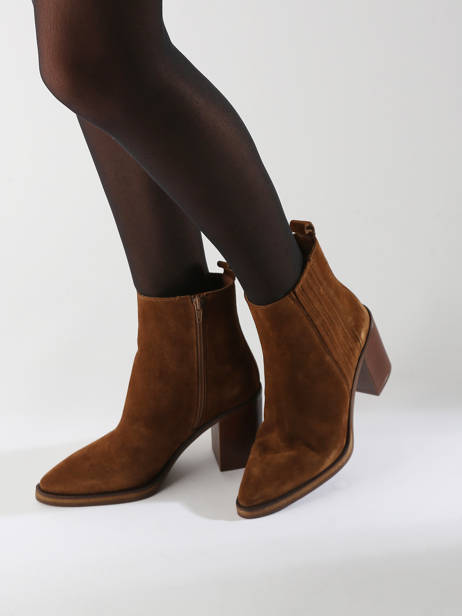 Bottines à Talon Camden En Cuir Alpe Marron accessoires 52201101 vue secondaire 1