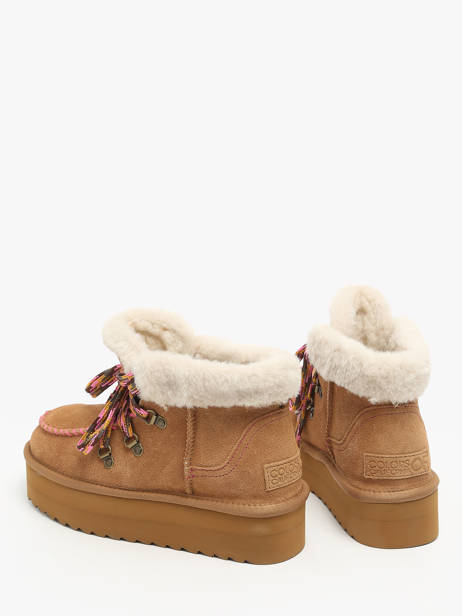 Boots Platform Colors of california Brown accessoires CYWPLA05 other view 3