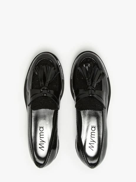 Moccasins In Leather Myma Black accessoires 103 other view 4