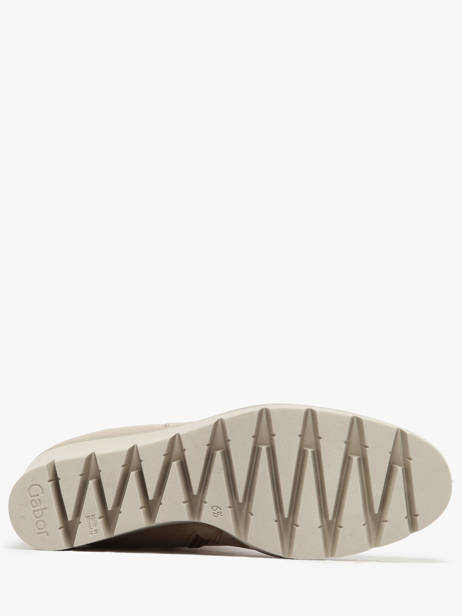 Boots Talon Compensé In Leather Gabor Beige accessoires 12 other view 5