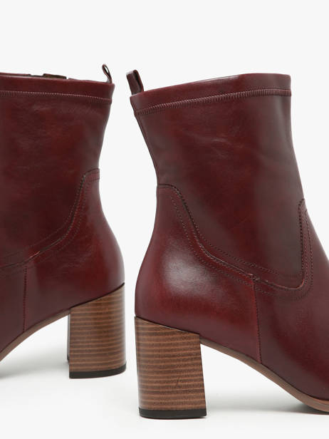 Bottines à Talon In Leather Gabor Red accessoires 68 other view 3