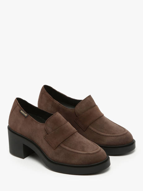 Heeled Moccasins Pamelia In Leather Mephisto Brown accessoires P5146006 other view 2