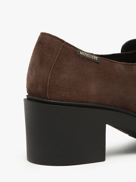 Heeled Moccasins Pamelia In Leather Mephisto Brown accessoires P5146006 other view 3
