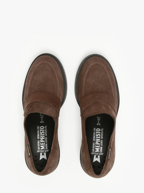 Heeled Moccasins Pamelia In Leather Mephisto Brown accessoires P5146006 other view 4