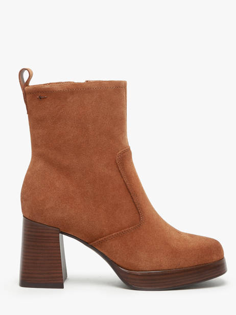 Boots In Leather Tamaris Brown accessoires 43