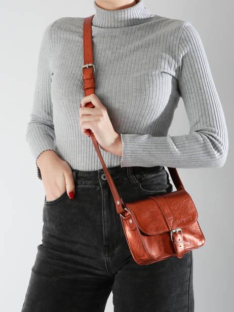Leather L'essentiel Ginger Crossbody Bag Paul marius Orange ginger ESSENGIN other view 1