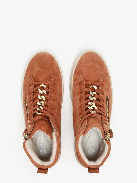 Sneakers In Leather Remonte Brown accessoires 22 other view 4
