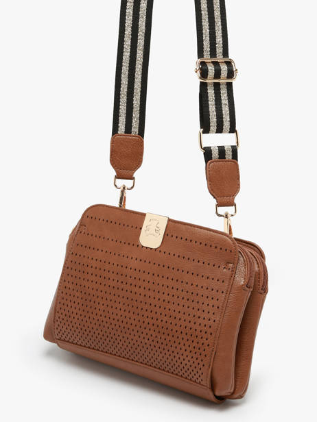 Shoulder Bag Ajoure Lulu castagnette Brown ajoure WINSTON other view 2