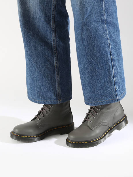 Boots 1460 Pascal In Leather Dr martens Gray accessoires 31693029 other view 1