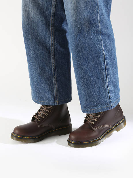 Boots 1460 Pascal Serena In Leather Dr martens Brown accessoires 32019777 other view 1