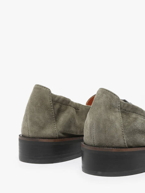 Moccasins Isco In Leather Mam'zelle Green accessoires CSIUV26 other view 3